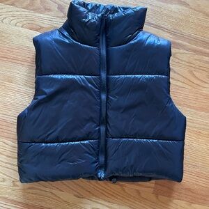 Black crop vest - Size S